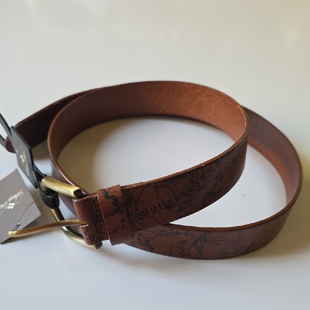 Patricia‎ Nash Brown Leather Men's Belt